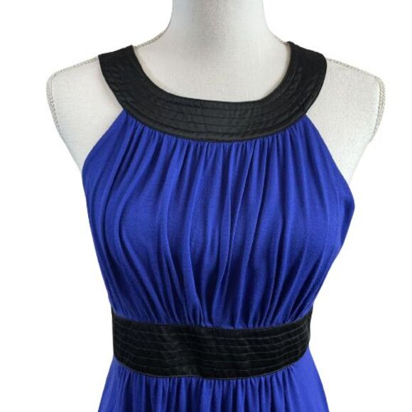 Forever 21 Women's S Sleeveless Knit Dress - Cobalt Blue with Black Trim - Picture 4 of 6
